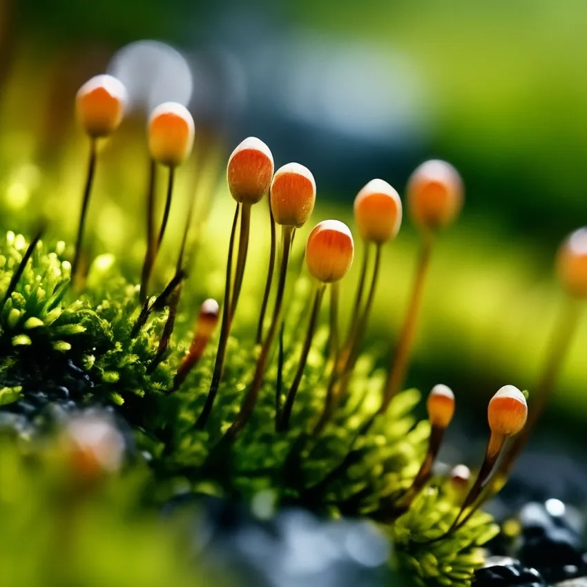 Macro rêu hé lộ thế giới xanh kỳ diệu