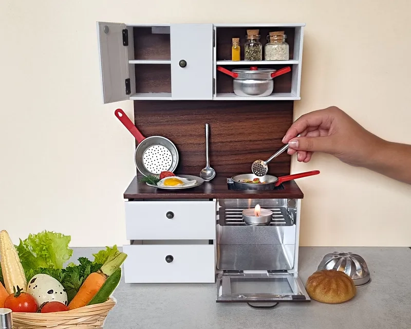 Bộ bếp nấu ăn mini thật là gì?