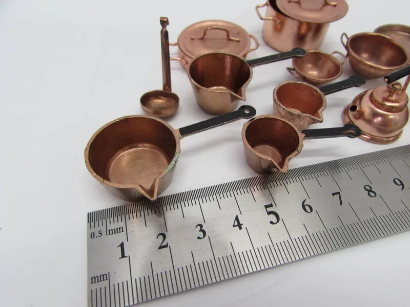 Thích hợp cho búp bê với bộ nồi mini cho búp bê