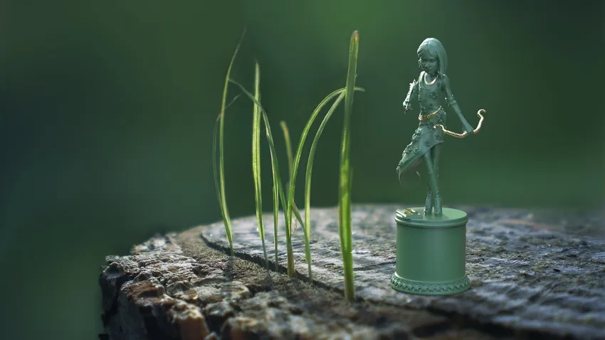 Bụi cỏ macro trải dài trong ảnh cỏ ruộng macro yên bình