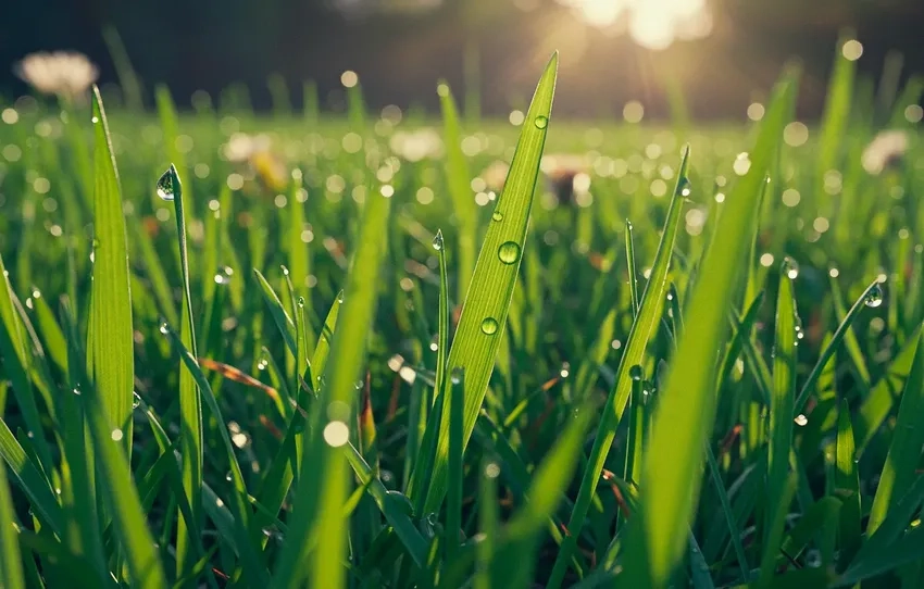 Thưởng thức cảnh đồng cỏ với bụi cỏ macro trong ảnh cỏ đồng macro