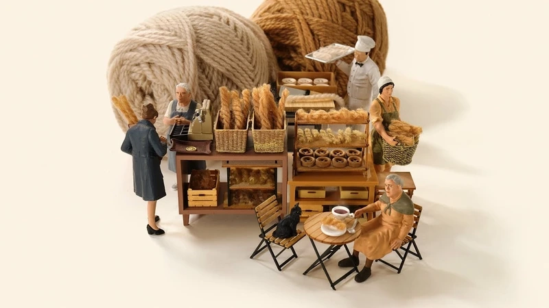 Mô hình cực kỳ chi tiết cuộc sống người tí hon mô hình