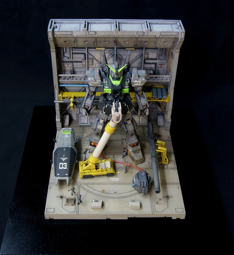 Chi tiết sắc nét trong diorama gundam đẹp chi tiết