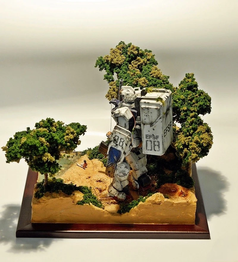 Pose dáng chuẩn mọi góc nhìn diorama gundam đẹp pose dáng