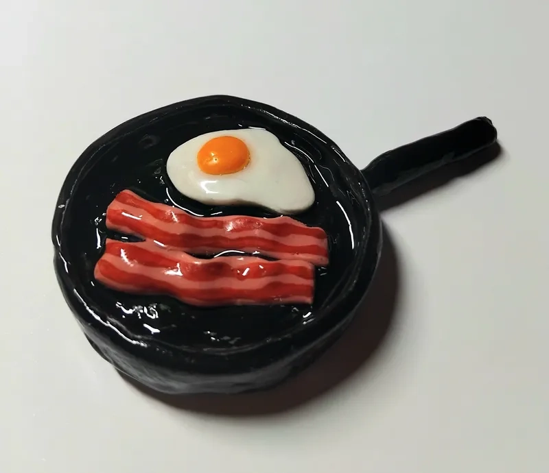 Trang trí bếp nhà với đồ ăn giả đất sét