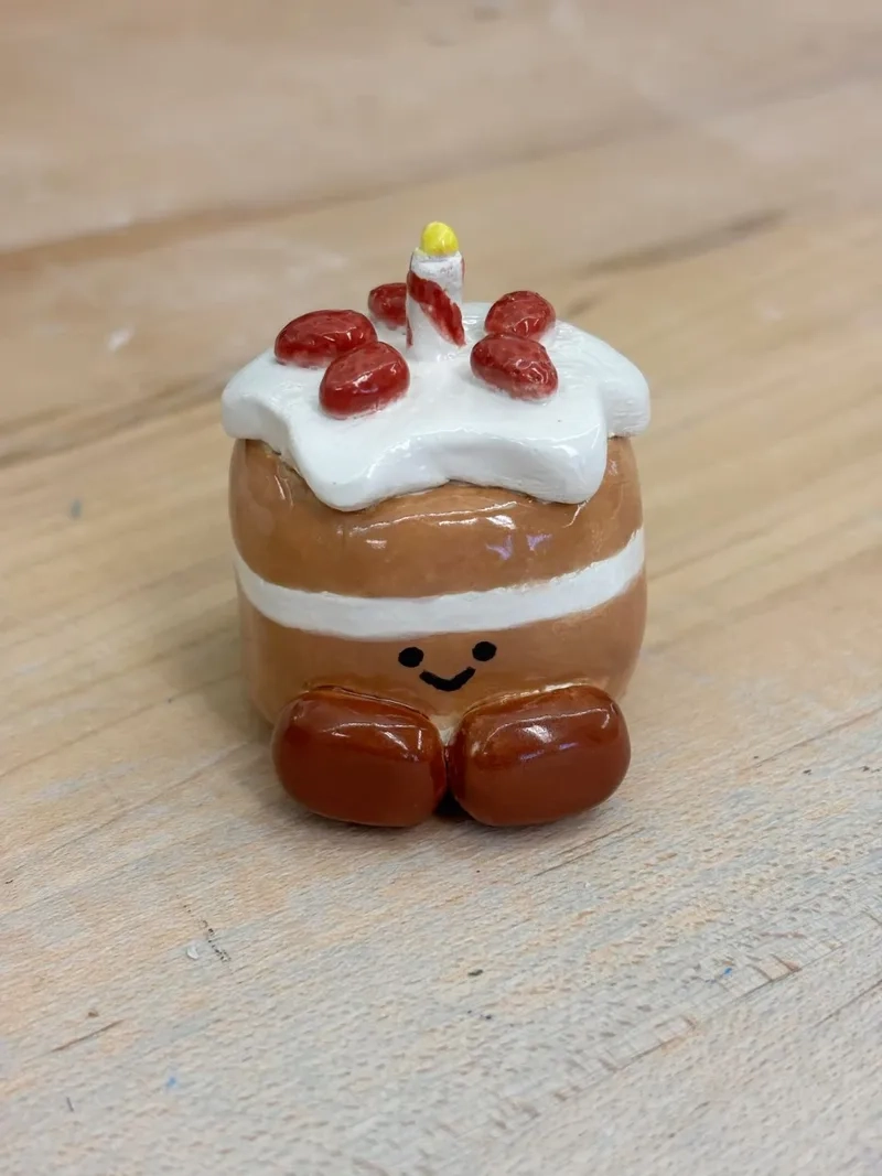 Học cách làm đất sét tự khô nặn bánh đẹp mắt