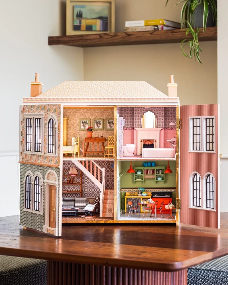 Trọn bộ xinh xắn với set nhà búp bê mini