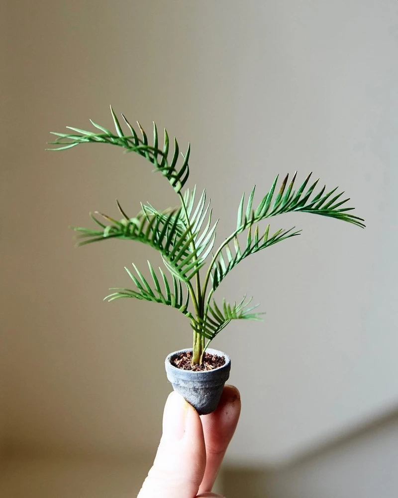 Chi tiết sống động nhờ làm cây giả tí hon chi tiết