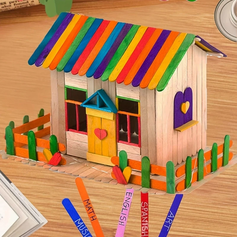 Thỏa sức sáng tạo với làm nhà bằng que kem sáng tạo