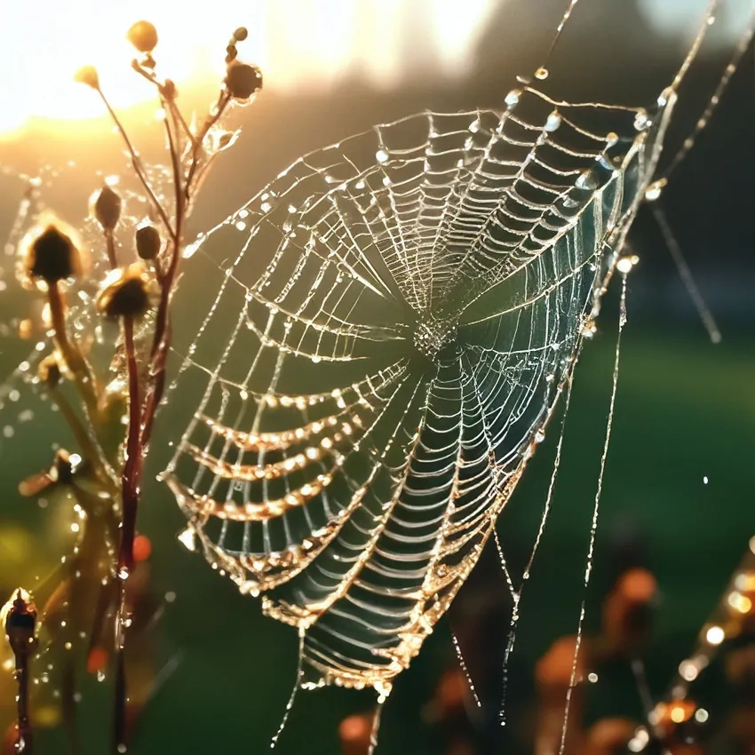 Ảnh mạng nhện trắng đen đầy bí ẩn và cuốn hút