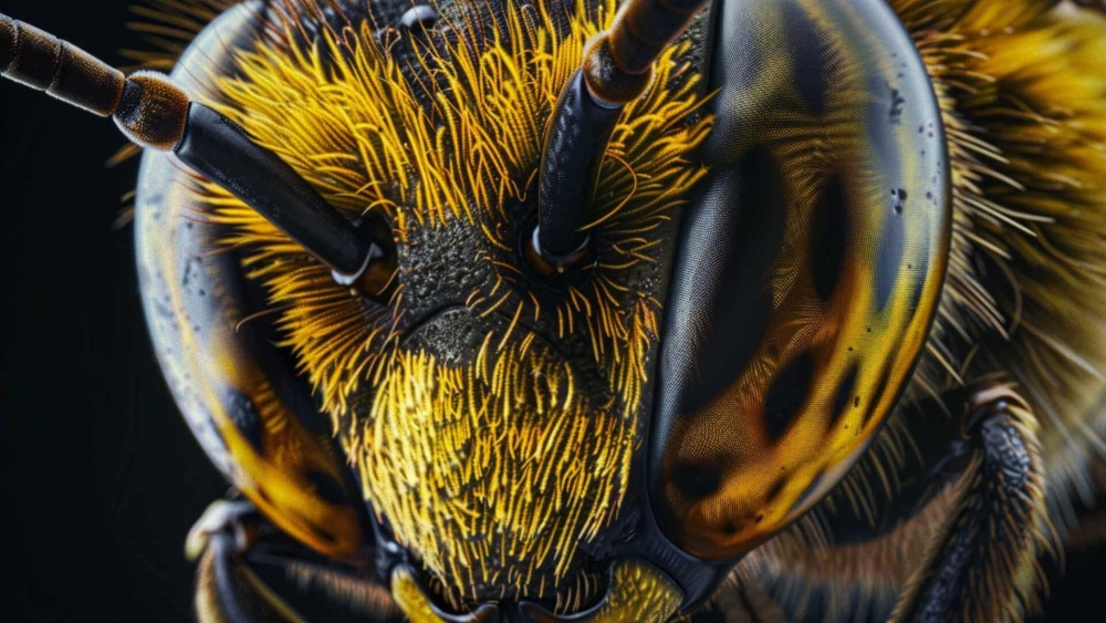 Ba mắt đơn trên đỉnh đầu giúp ong định vị hướng bay theo mặt trời