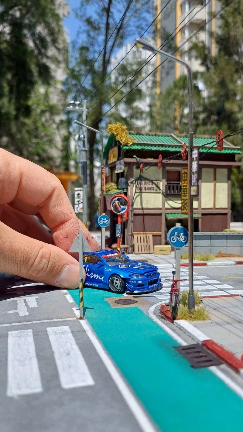 Tự tay tạo cảnh quan mô hình đường phố Nhật Bản DIY