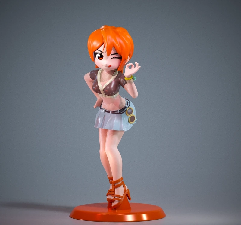 Nami xinh đẹp xuất hiện trong mô hình one piece tí hon nami