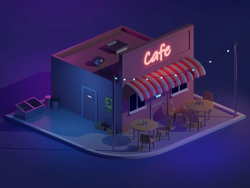 Khám phá thiết kế độc đáo từ mô hình quán cafe mini độc đáo