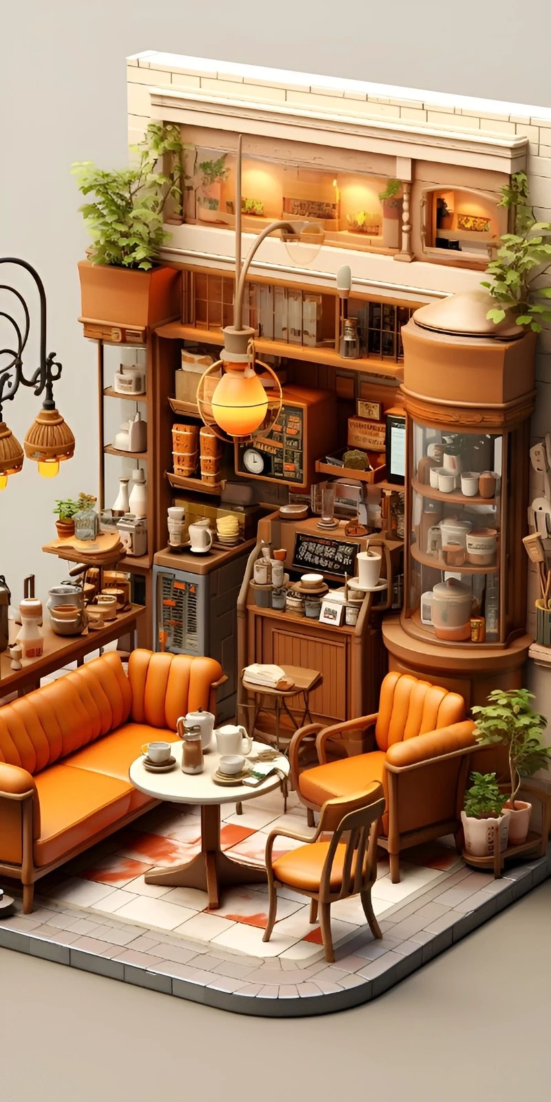 Hàn Quốc dễ thương nhờ mô hình quán cafe mini phong cách hàn