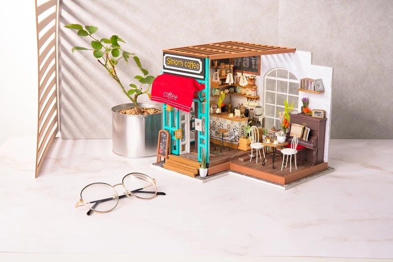 Thể hiện sáng tạo qua mô hình quán cafe mini sáng tạo