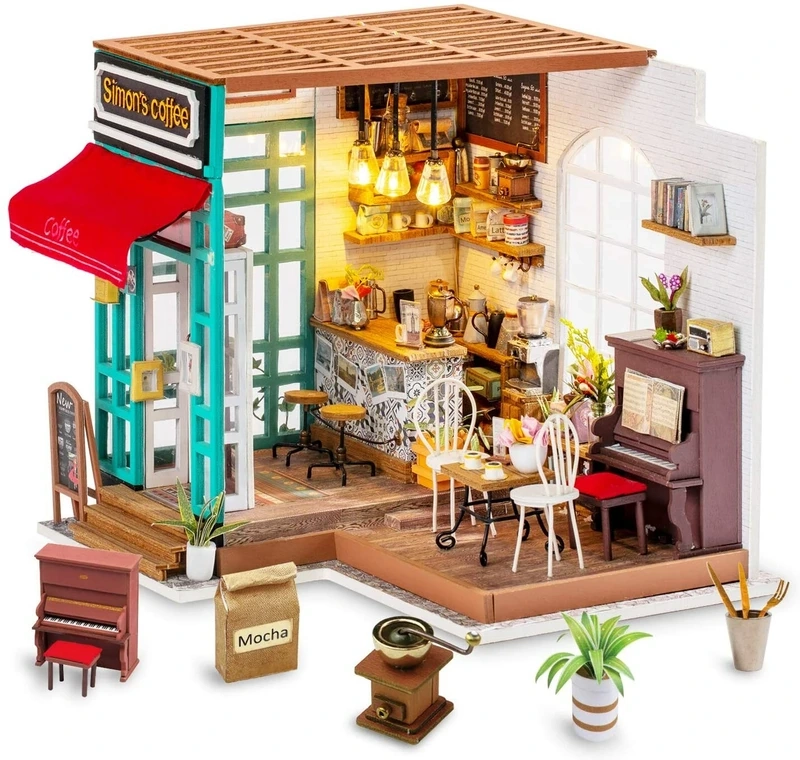 Khám phá chi tiết đẹp mắt của mô hình quán cafe mini đẹp