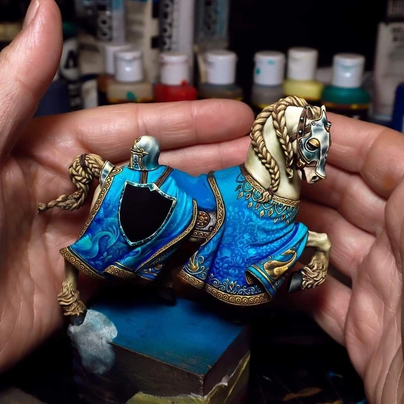 Kỹ thuật dry brush sống động với sơn mô hình tí hon kỹ thuật dry brush