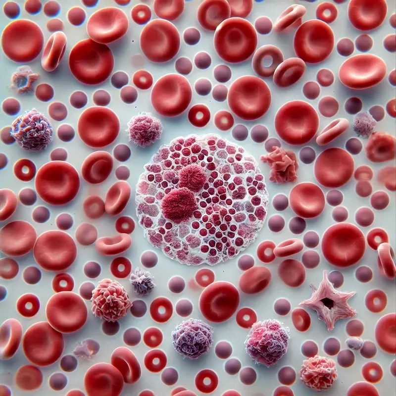 Hình ảnh tế bào ung thư máu khác thường