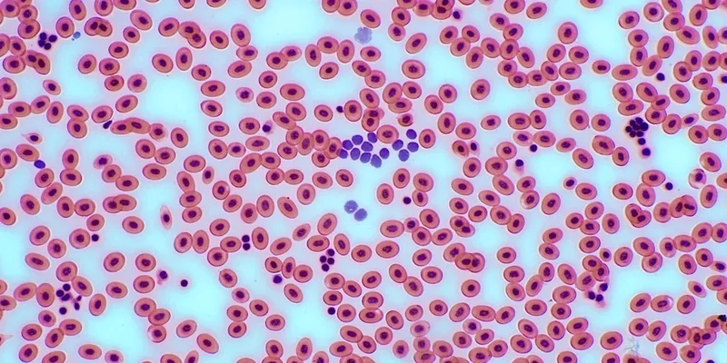 Hồng cầu dưới kính hiển vi hình đĩa lõm hai mặt