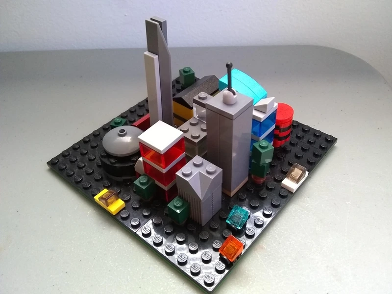 Ý tưởng không giới hạn thành phố lego tí hon sáng tạo