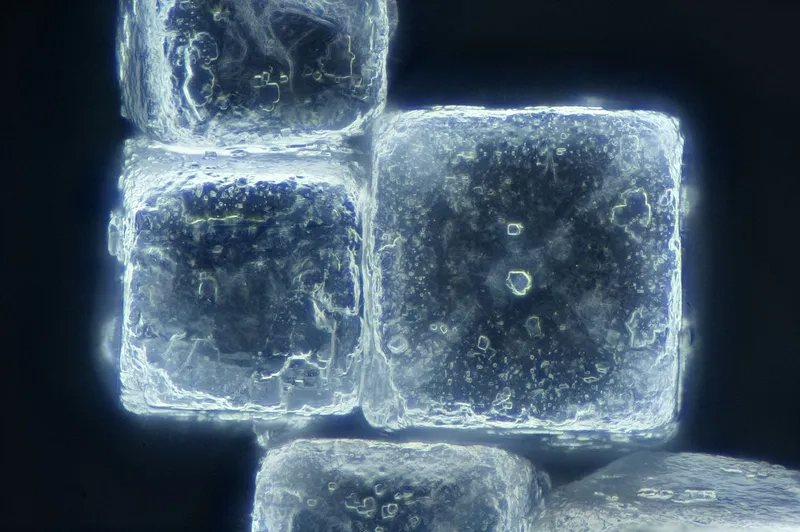 Đường phèn dưới kính hiển vi