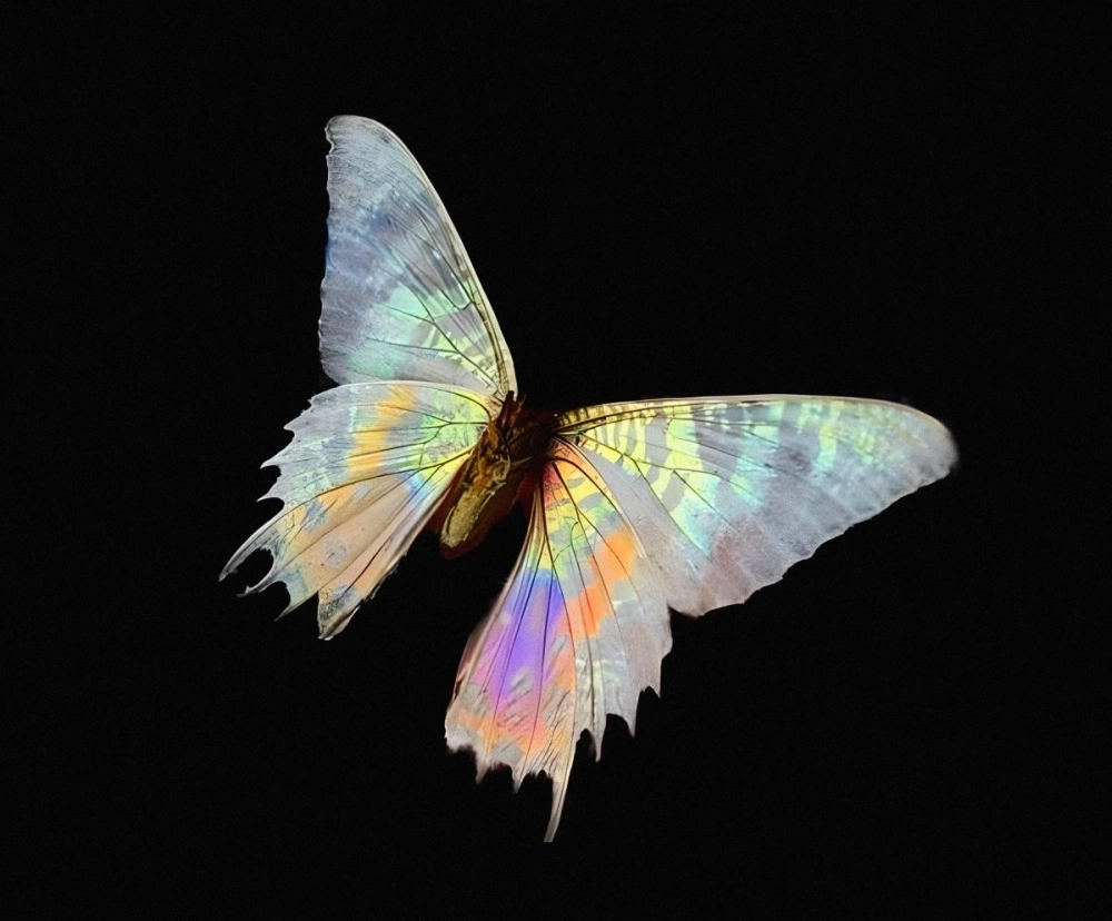 So sánh kích thước vảy cánh bướm với sợi tóc người dưới kính hiển vi