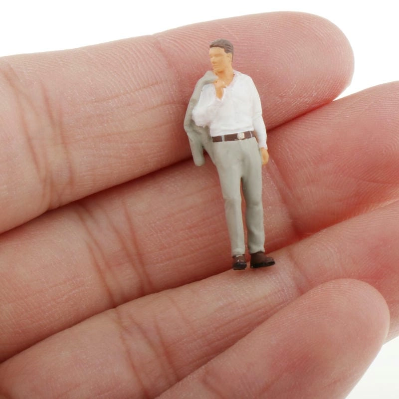 Mô hình người tí hon 1:64 nhựa nhẹ bền dễ sơn