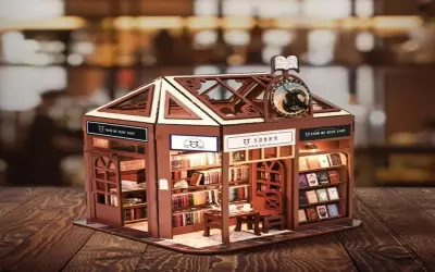 Chiêm ngưỡng mô hình thư viện tí hon chi tiết đầy hấp dẫn