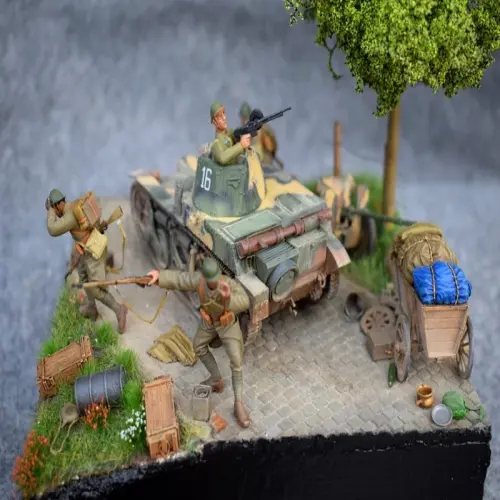 Bộ ảnh mô hình chiến tranh mini tinh xảo cuốn hút người xem