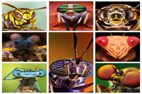 Bộ ảnh mắt chuồn chuồn macro màu sắc rực rỡ 4K