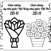 Tổng hợp tranh tô màu chữ 20/11 ý nghĩa cho bé