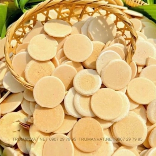 Bánh quy đồng tiền truyền thống với lớp vỏ giòn rụm