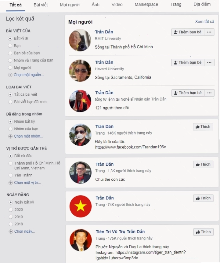 Biểu tượng meme Trần Dần được sử dụng rộng rãi