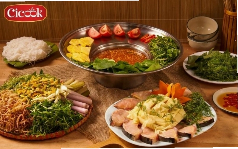 Các nguyên liệu tươi ngon cho món lẩu cá tầm