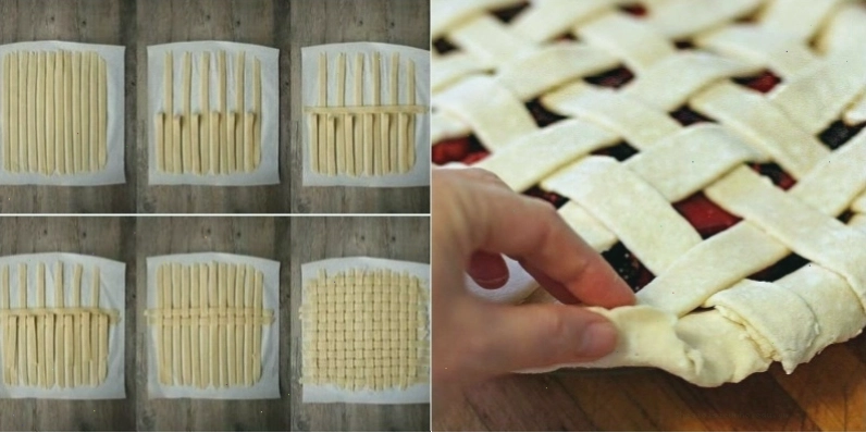Cách làm mặt trên bánh pie với các họa tiết trang trí đẹp mắt