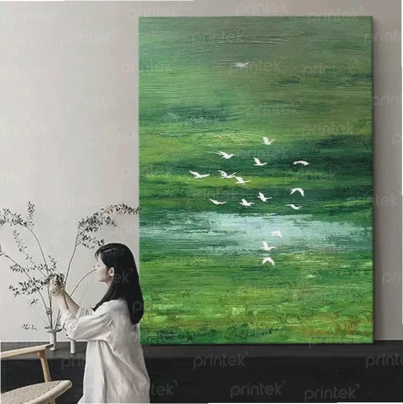 Cận cảnh tranh canvas in công nghệ UV