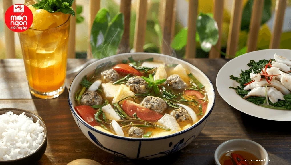 Canh ốc chua cay món ngon miền Nam thanh mát