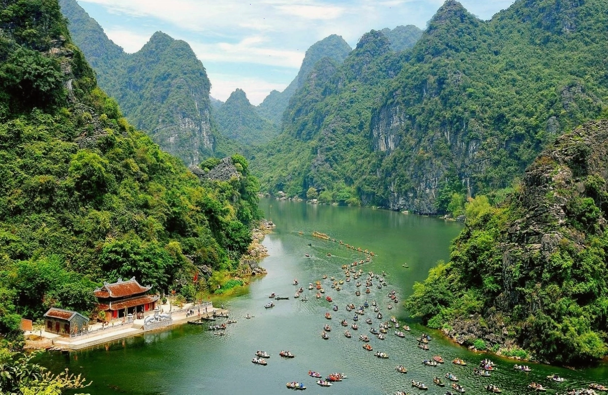 Cảnh quan thanh bình tại Tràng An, Ninh Bình