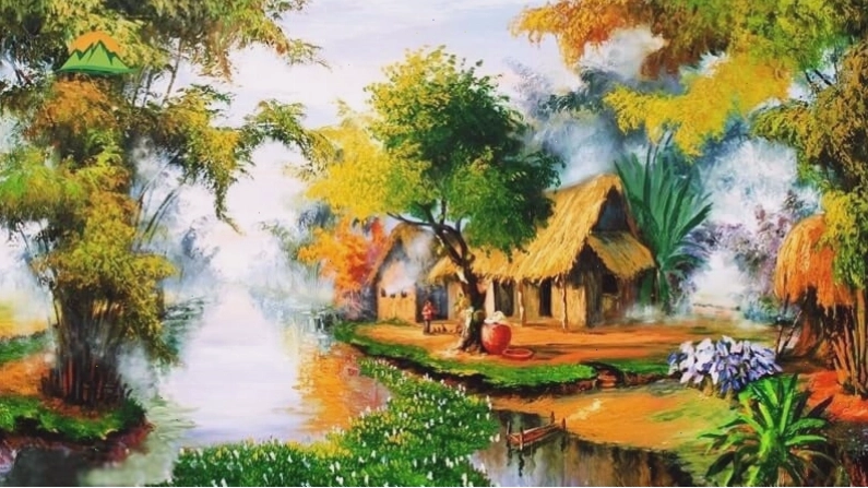Cảnh sinh hoạt đời thường của người dân làng quê
