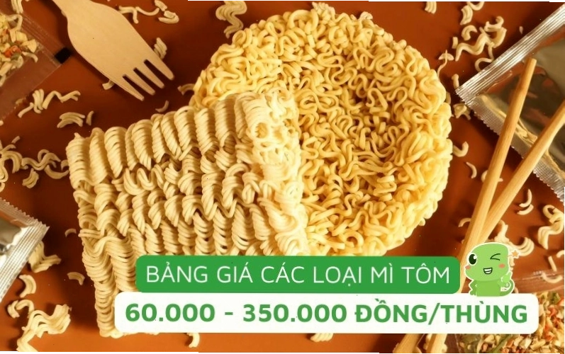 Cập nhật giá các loại mì tôm từ các thương hiệu phổ biến trên thị trường