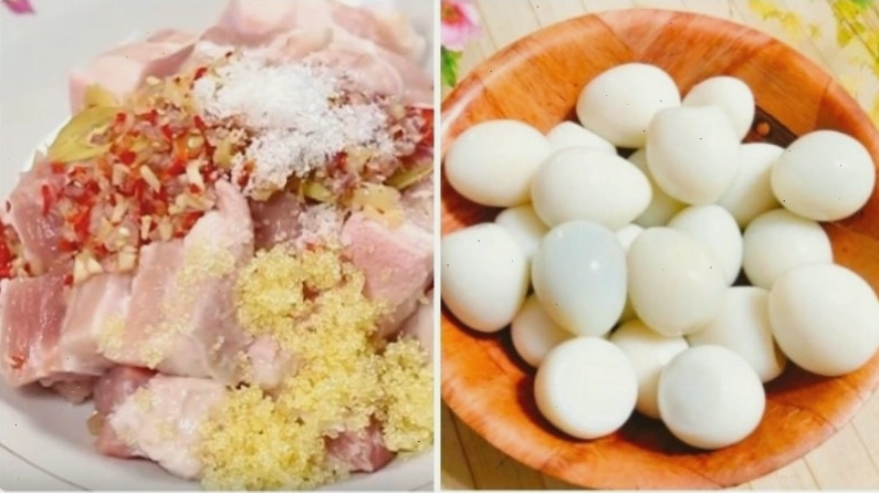 Chiên sơ trứng cút