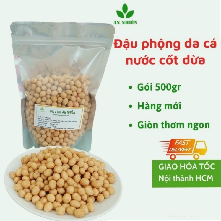 Đậu phộng da cá nước cốt dừa An Nhiên gói 500g