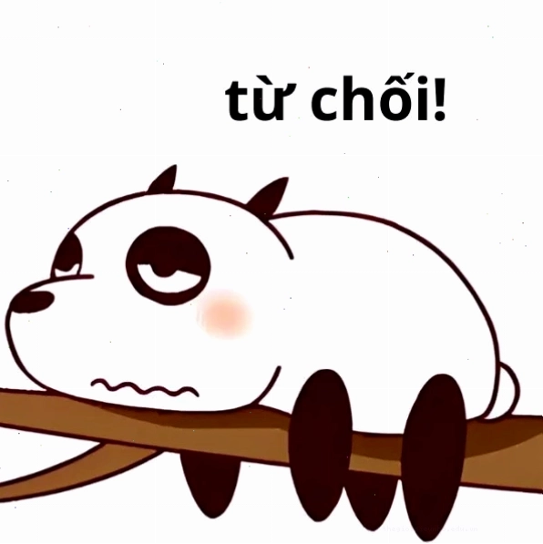 Hình ảnh meme từ chối