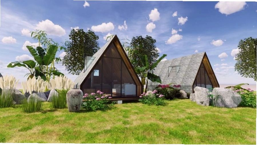 Homestay nhà vườn nội thất đơn giản view đẹp