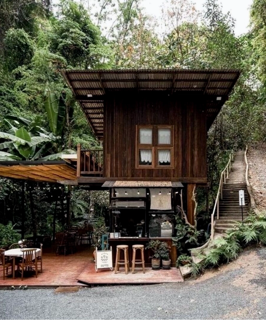Homestay nhà vườn thiết kế mộc mạc với nội thất gỗ đơn giản