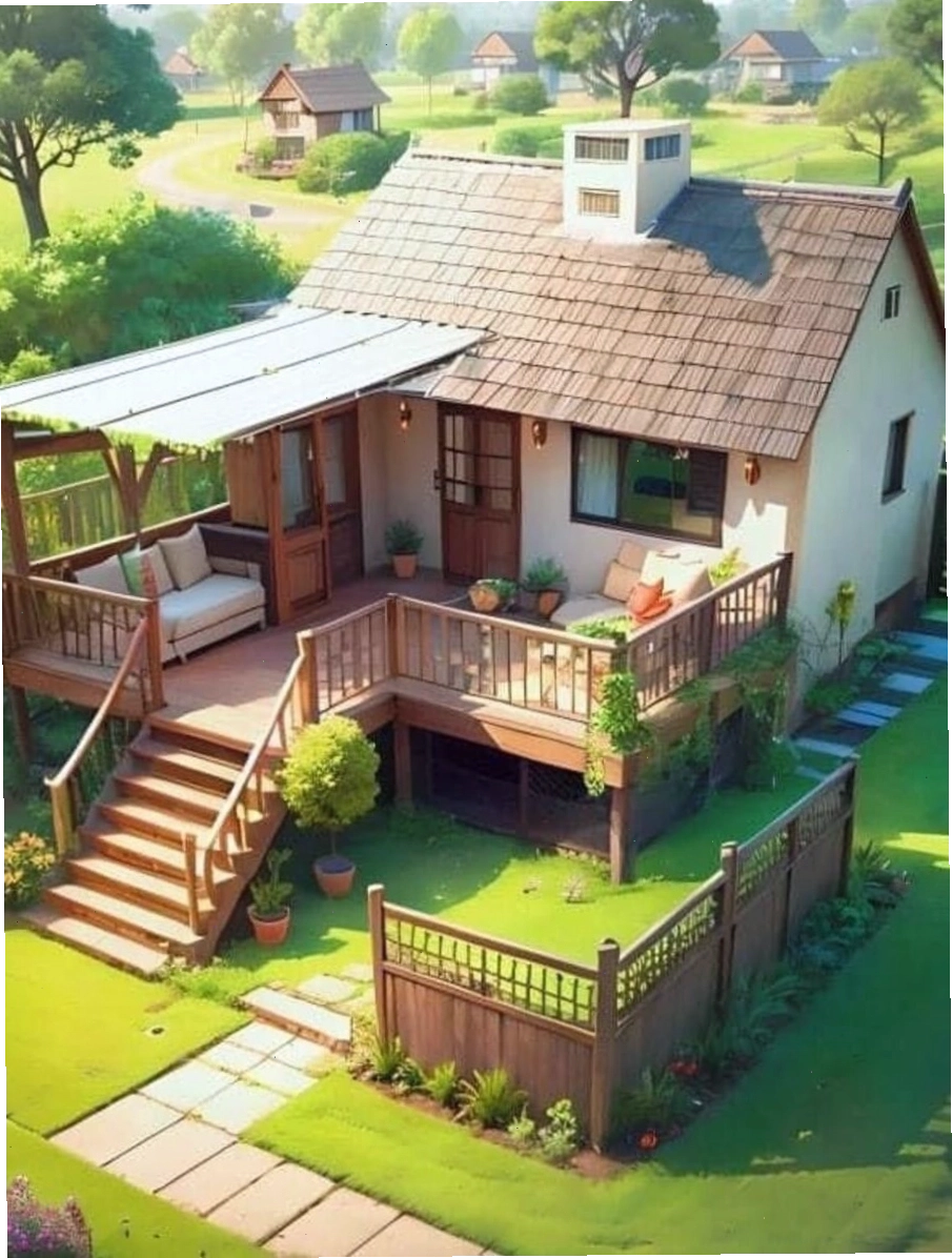 Homestay với tone màu trầm của gỗ ấm cúng