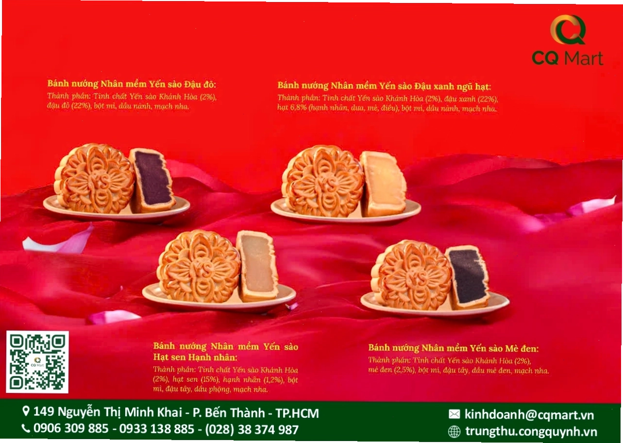 Hộp quà bánh trung thu yến sào Khánh Hòa 2026 sang trọng
