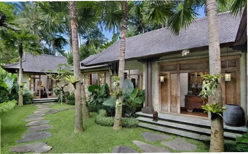 Khu vực ngồi thư giãn ngoài trời trong nhà vườn