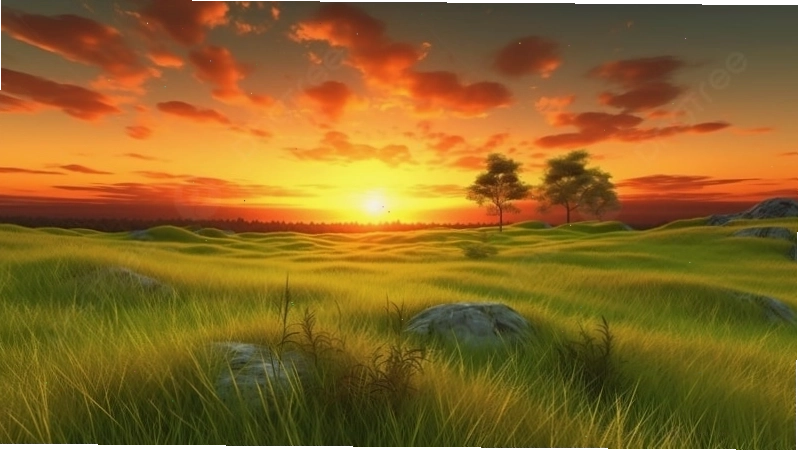 Khung cảnh lofi chill với những đám mây màu sắc